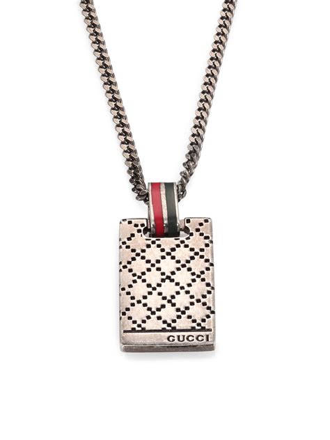 gucci men's necklace|diamond earrings for men gucci.